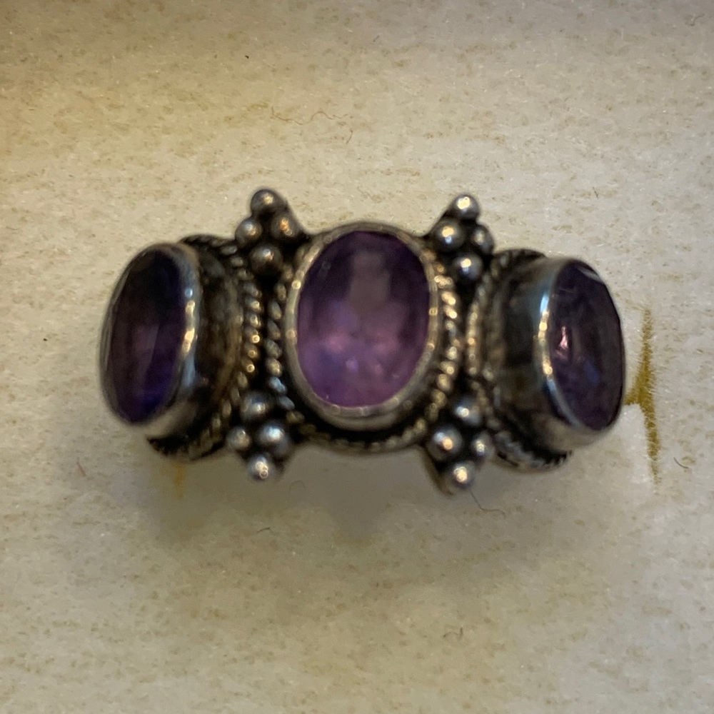 Amethyst ring - February birthstone